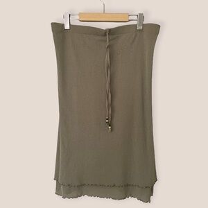 Rapz Y2K Straight Lettuce Skirt